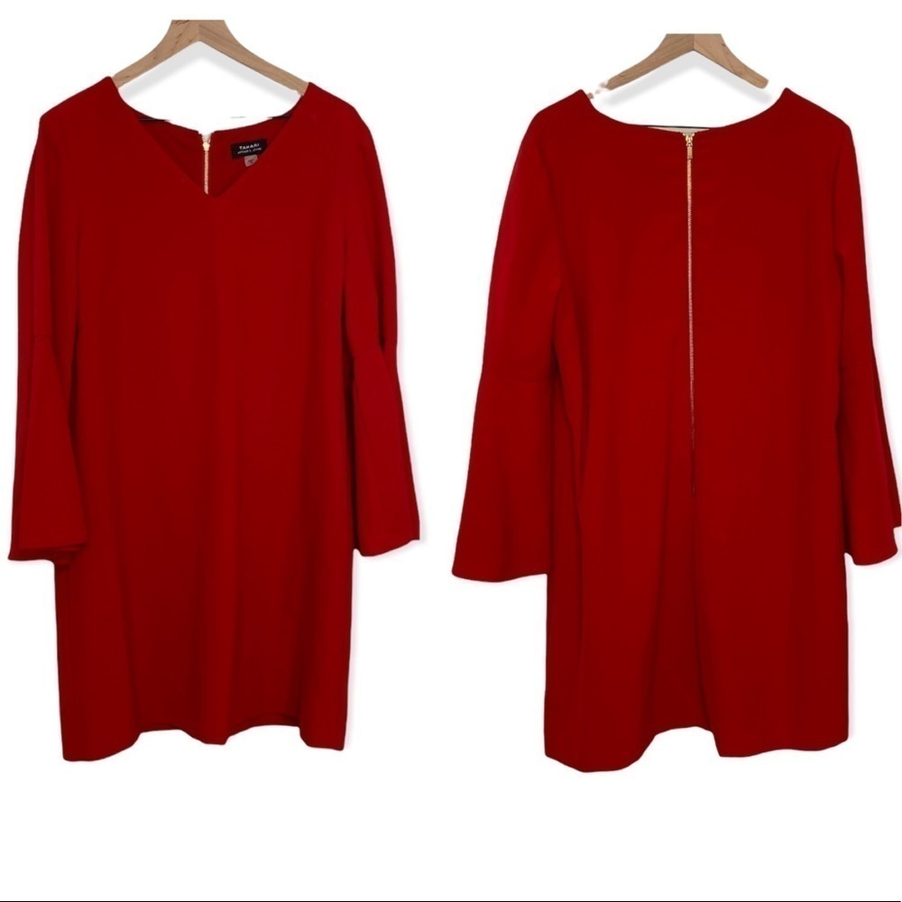 Tahari dress with flare sleeves plus size 16.